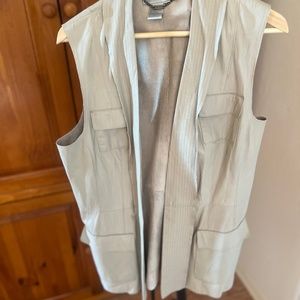 Leather vest large moderm